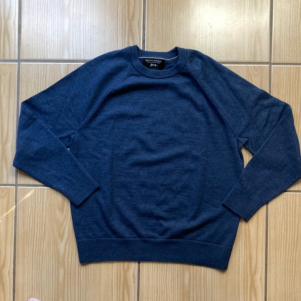 Banana Republic Italian Merino Yarn By Baruffa Womans Sweater L